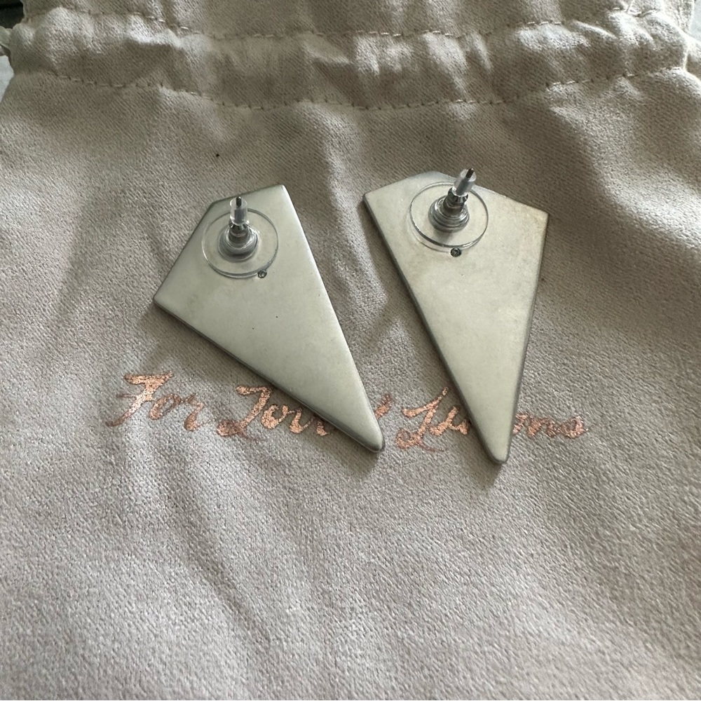 NWT For Love and Lemons Robin Crystal Earrings in Pink - Picture 6 of 6